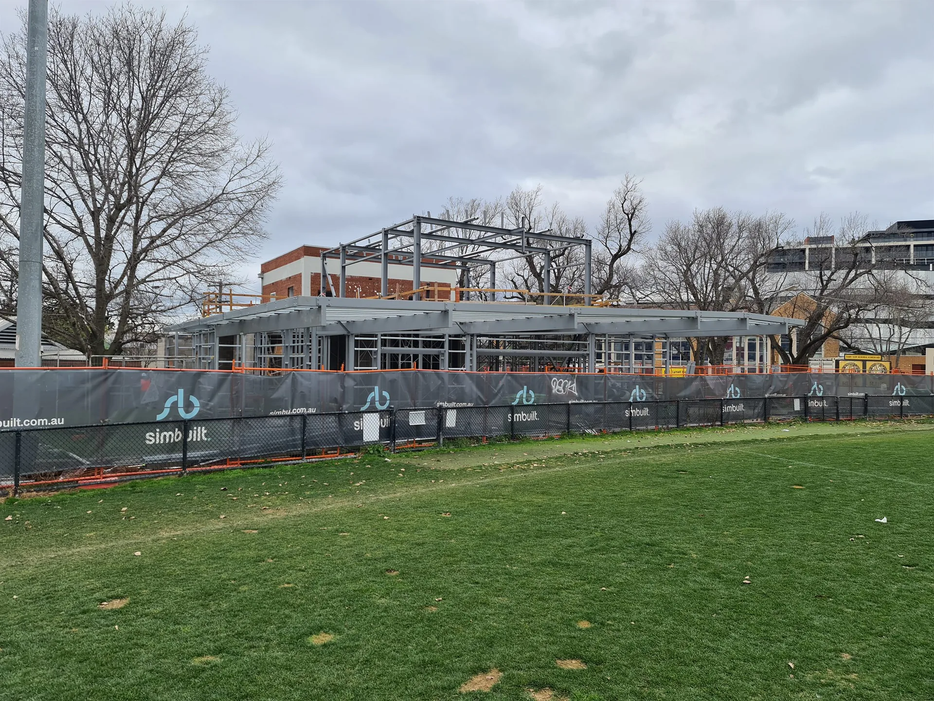 Jack Dyer Pavilion structural steel project